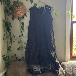 Sleeveless Dark Gray Maxi Dress